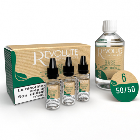 Pack 100 ml DIY 6 en 50/50 d'origine végétale Revolute